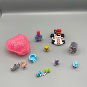 Mario Kart Toy Set with Pink Heart Case